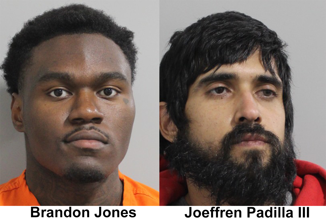 Jones and Padilla booking photos