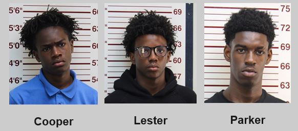 Three teen suspects JPV